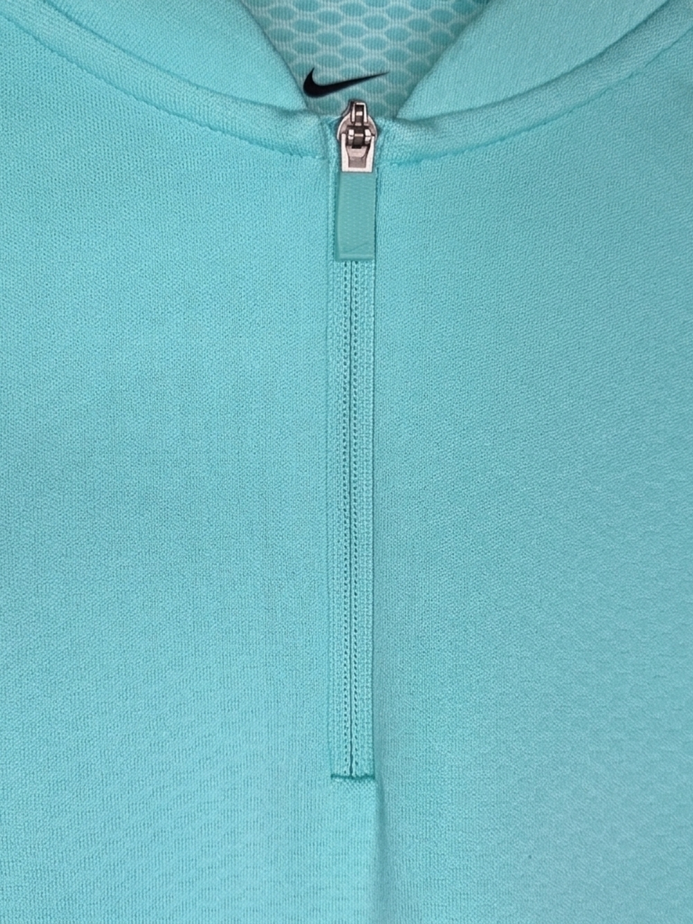 Nike Dri-FIT Light Aqua Quarter-Zip Performance Top Women's Medium #34 - Picture 3 of 6